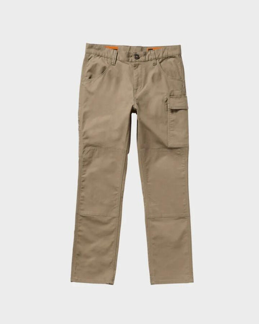 Image of a model wearing Pants. Productname: Volcom Mens Caliper Ii Carpenter Pants Brindle - in Brindle colour by brand - Volcom
