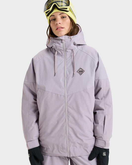 Image of Coats & Jackets. Product name - Roxy Womens Cross Contour Snow Jacket Nirvana in Nirvana colour by brand - Roxy