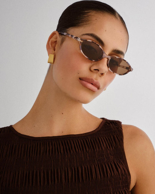 Image of Sunglasses. Productname: Aire Earthshine Sunglasses: Cookie Tort - Women's Sunglasses in Cookie Tort colour by brand - Novo