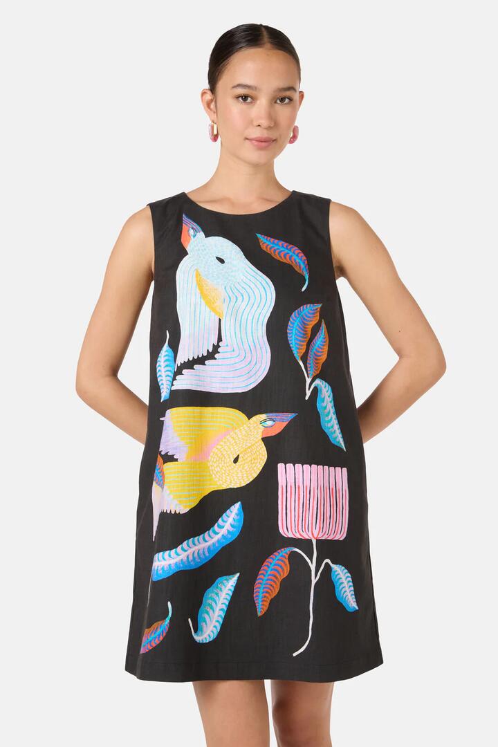 Image of Dresses. Product name - Past Lover Print Shift Dress in Print colour by brand - Gorman