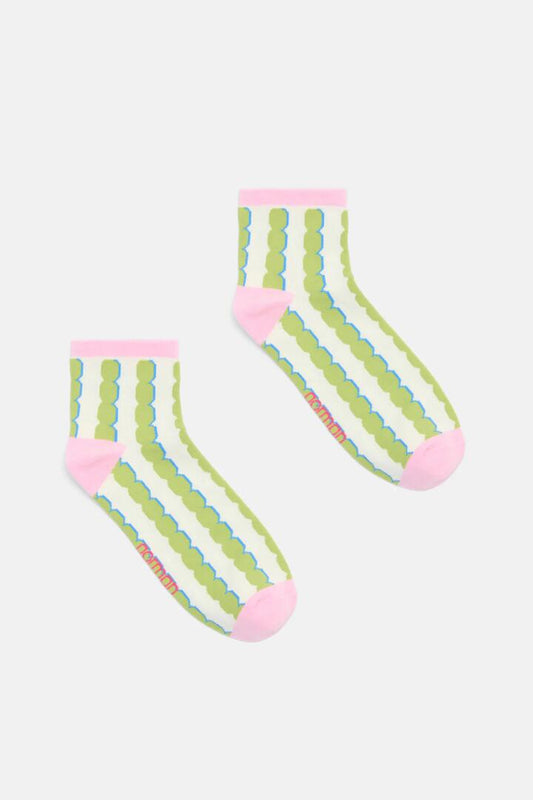 Image of Socks. Productname: Natural Form Stripe Ankle Sock in Multi colour by brand - Gorman
