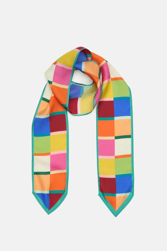 Image of Accessories. Productname: Rhapsody Check Silk Scarf in Print colour by brand - Gorman