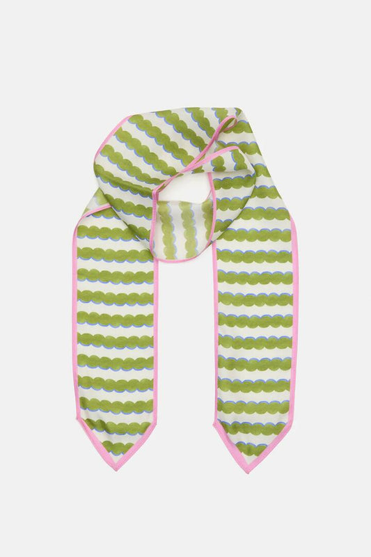 Image of Accessories. Productname: Natural Form Stripe Scarf in Print colour by brand - Gorman