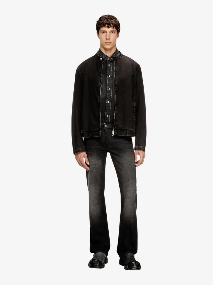 Image of a model wearing Denim. Productname: Diesel 1985 Larkee in Washed Black colour by brand - Diesel