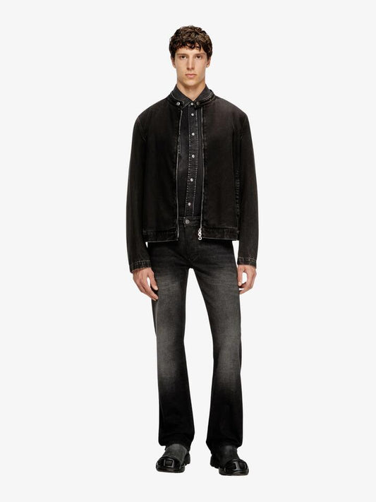 Image of a model wearing Denim. Productname: Diesel 1985 Larkee in Washed Black colour by brand - Diesel