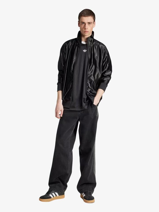 Image of a model wearing Tops. Productname: Adidas Jacquard Jersey in Blackwhite colour by brand - Adidas