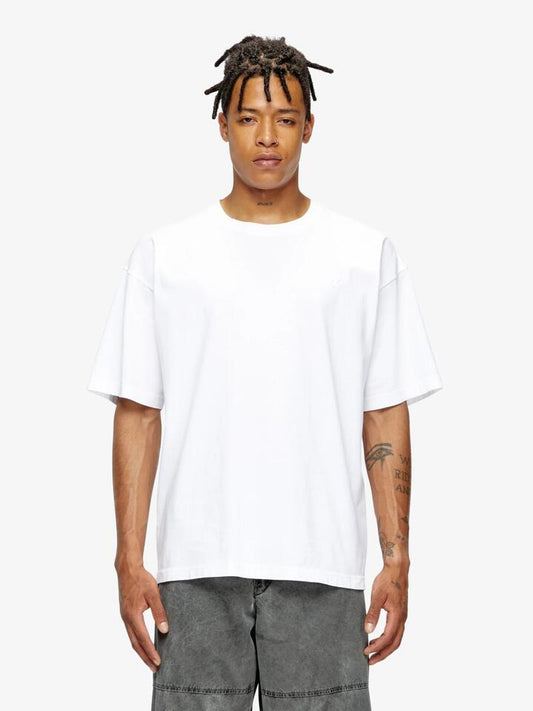 Image of a model wearing Tops. Productname: Diesel Box T-Shirt T24 in White colour by brand - Diesel