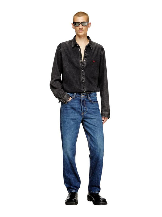 Image of a model wearing Denim. Productname: Diesel 2024 D-Macs in Mid Indigo colour by brand - Diesel