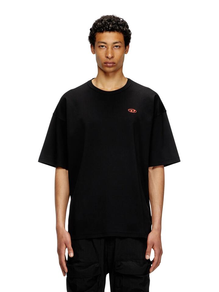 Image of a model wearing Tops. Productname: Diesel T-BoxT-T6 in Black colour by brand - Diesel