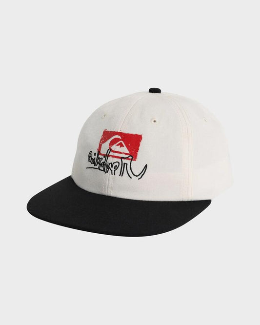 Image of Hats. Productname: Quiksilver Mens Affected Snapback Cap White - in White colour by brand - Quiksilver