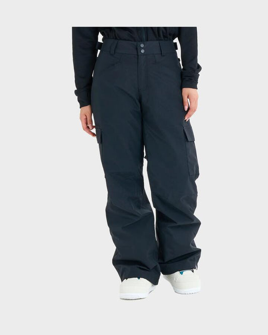 Image of a model wearing Pants. Product name - Roxy Womens Journey Snow Pants True Black in True Black colour by brand - Roxy