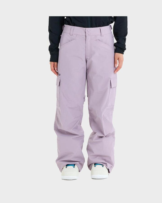 Image of a model wearing Pants. Productname: Roxy Womens Journey Snow Pants Nirvana - in Nirvana colour by brand - Roxy