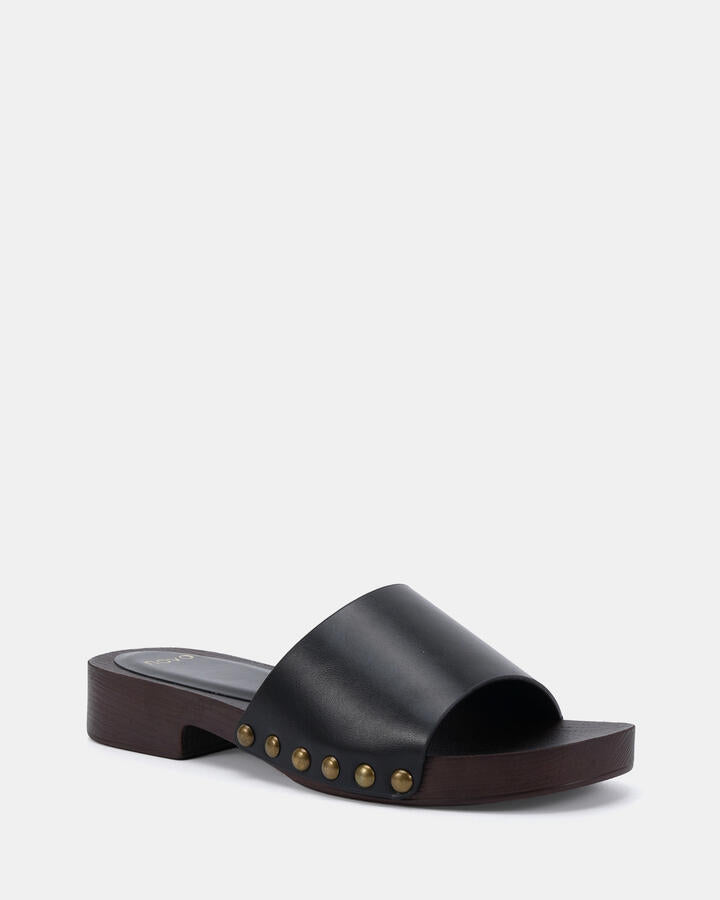 Image of Heels. Productname: Vibing: Black - Women's Strappy - Low Heel in Black colour by brand - Novo