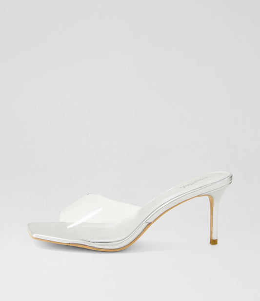 Image of Sandals. Productname: Preeyah Clear Silver Sandals in CLEAR-SILVER colour by brand - MOLLINI