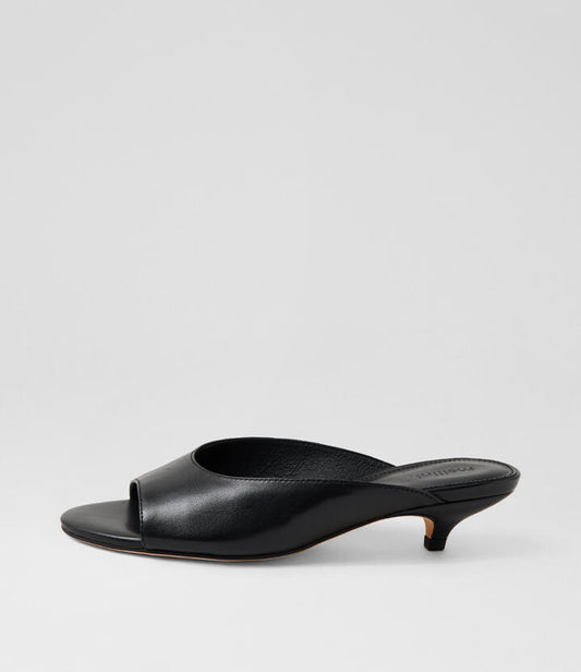 Image of Sandals. Productname: Nammer Black Leather Sandals in BLACK colour by brand - MOLLINI