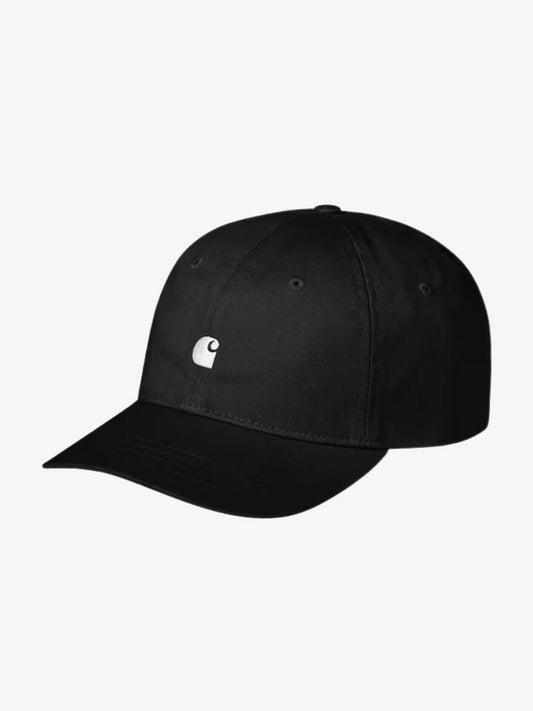 Image of Hats. Productname: Carhartt Wip Madison Logo Cap ONE SIZE Black/White in Black/White colour by brand - Carhartt Wip