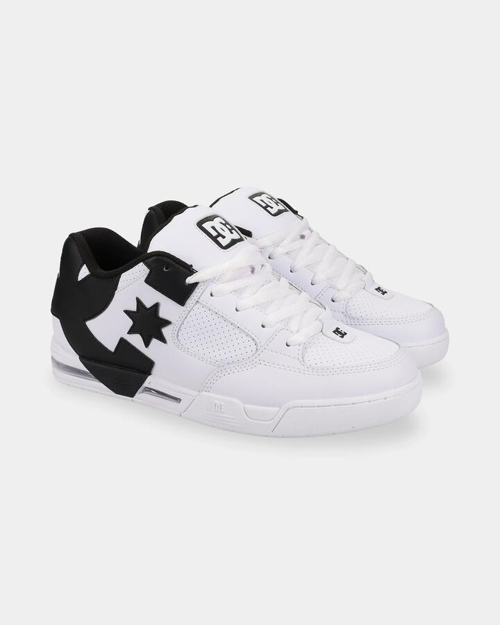 Image of Shoes. Product name - DC Shoes Mens Dc Command Skate Shoes White/Grey/Red in White/Grey/Red colour by brand - DC Shoes