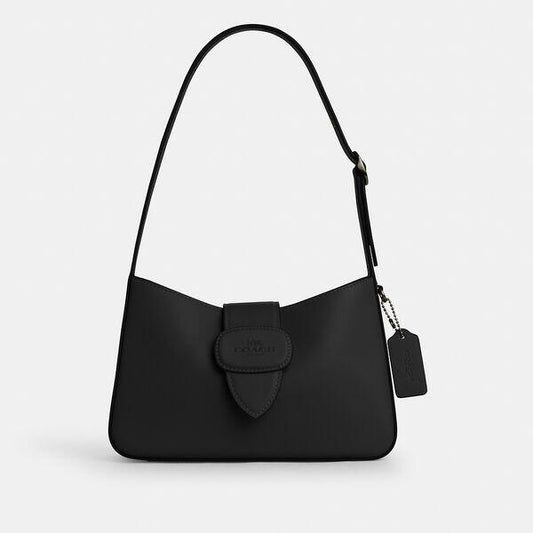 Image of Bags. Productname: Eliza Shoulder Bag in BLACK colour by brand - Coach Outlet Australia