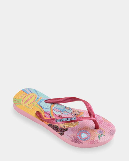 Image of Sandals. Productname: havaianas Girls 3-9 Slim Princess Thong Pink Glow - in Pink Glow colour by brand - Havaianas