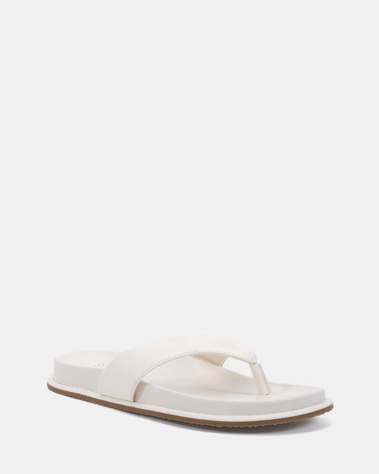 Image of Sandals. Productname: Sherrie: Cream - Women's Thongs in Neutral colour by brand - Novo