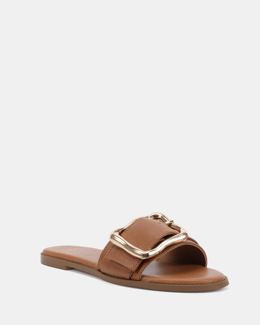 Image of Sandals. Productname: Remington: Tan - Women's Thongs in Tan colour by brand - Novo