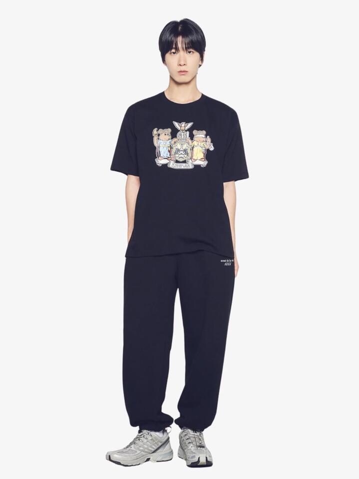 Image of a model wearing Tops. Productname: ADLV Ny Hommage T-Shirt in Black colour by brand - ADLV