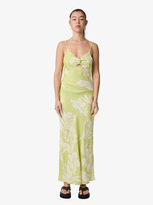 Image of a model wearing Dress. Productname: Lulu & Rose Jose Midi Dress in St Tropez colour by brand - Lulu & Rose
