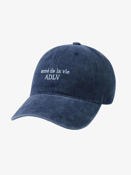 Image of Hats. Productname: ADLV Basic Logo Ball Cap ONE SIZE Navy in Navy colour by brand - ADLV