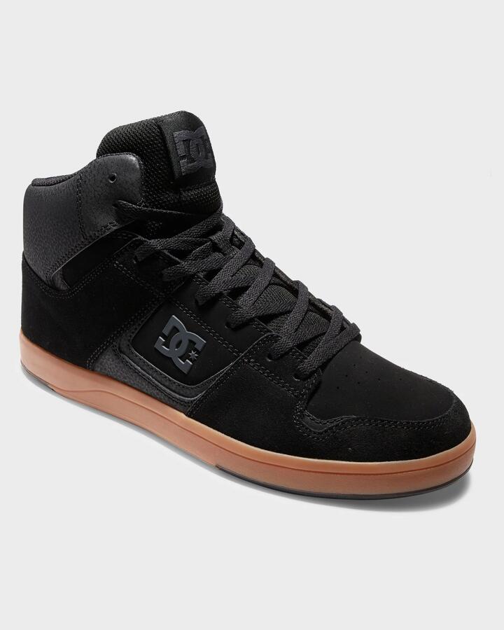 Image of Sneakers. Productname: DC Shoes Mens Dc Cure Hi Top Sneakers Black/Gum - in Black/Gum colour by brand - DC Shoes