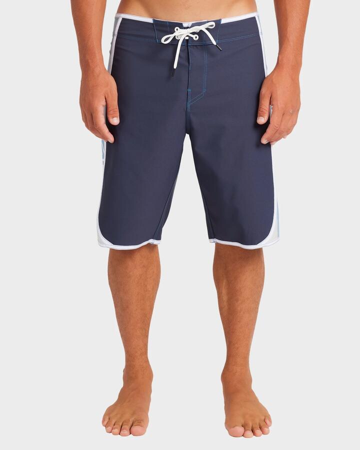 Image of Swimwear. Product name - Billabong Mens D Bah Bio Wave 21" Boardshorts Vintage Indigo in Vintage Indigo colour by brand - Billabong