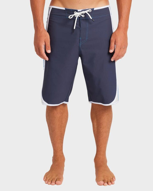 Image of Swimwear. Product name - Billabong Mens D Bah Bio Wave 21" Boardshorts Vintage Indigo in Vintage Indigo colour by brand - Billabong