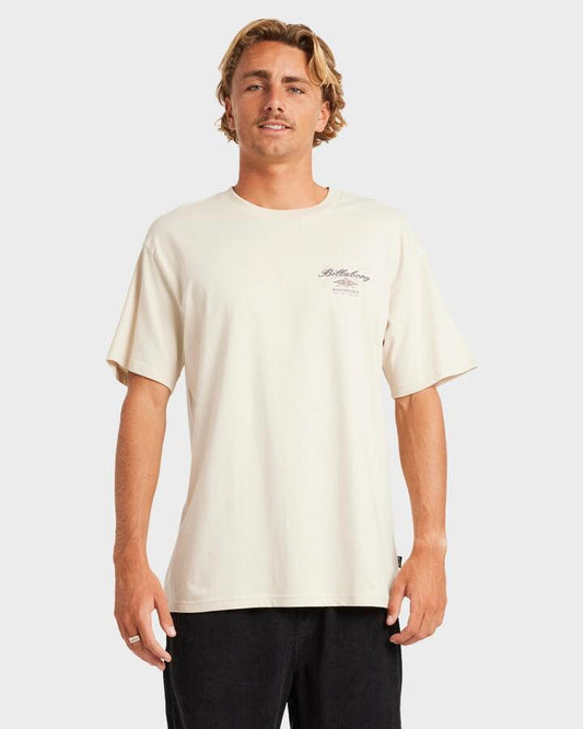 Image of T-Shirts. Product name - Billabong Mens Crossboards T-Shirt Chino in Chino colour by brand - Billabong