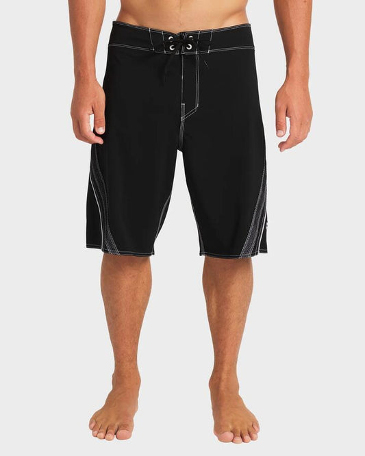 Image of Swimwear. Productname: Billabong Mens Fluid 2K Pro 21" Boardshorts Black White - in Black White colour by brand - Billabong