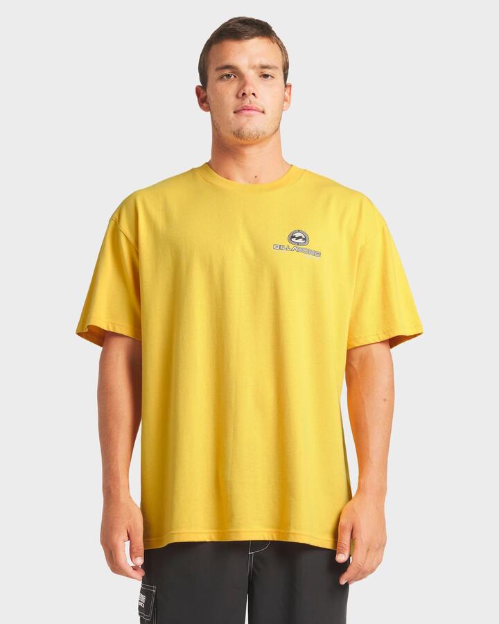 Image of T-Shirts. Product name - Billabong Mens Bio Wave T-Shirt Yellow in Yellow colour by brand - Billabong