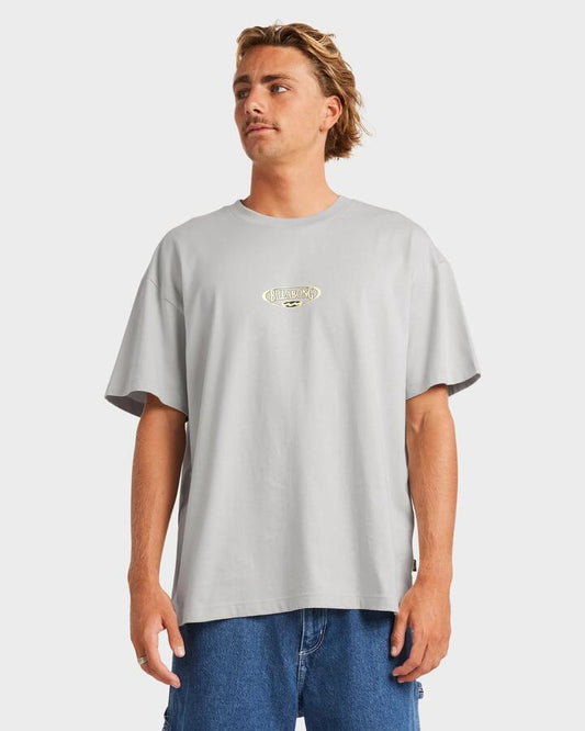 Image of T-Shirts. Product name - Billabong Mens Bad Dog Og T-Shirt Silver in Silver colour by brand - Billabong