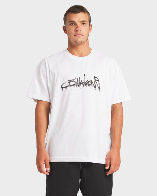 Image of T-Shirts. Product name - Billabong Mens Identity Og T-Shirt White in White colour by brand - Billabong
