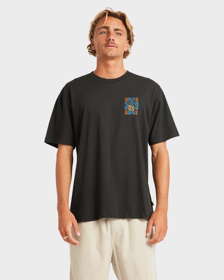 Image of T-Shirts. Product name - Billabong Mens Solar T-Shirt Washed Black in Washed Black colour by brand - Billabong