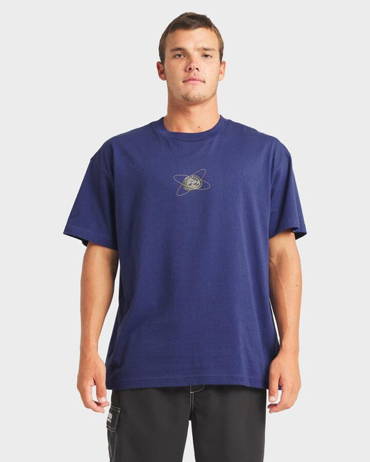 Image of T-Shirts. Product name - Billabong Mens Spec 73 T-Shirt Vintage Indigo in Vintage Indigo colour by brand - Billabong
