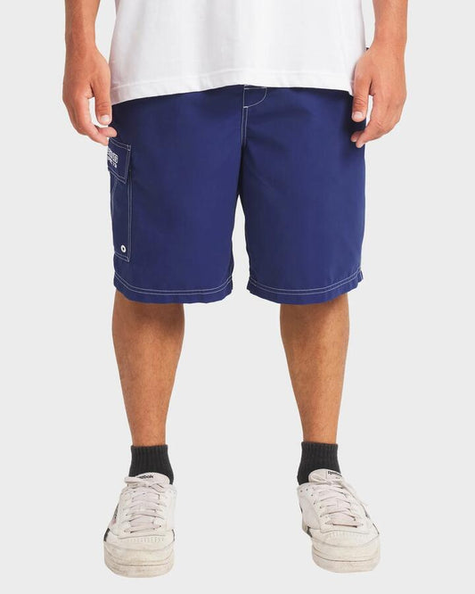 Image of Swimwear. Product name - Billabong Mens Throw On 21" Boardshorts Vintage Indigo in Vintage Indigo colour by brand - Billabong