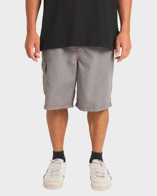 Image of Swimwear. Product name - Billabong Mens Throw On 21" Boardshorts Pewter - in Pewter colour by brand - Billabong