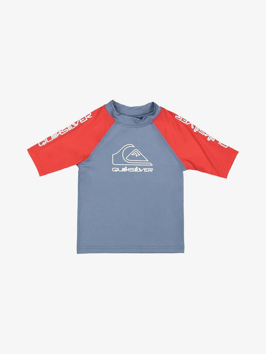 Image of Coats & Jackets. Product name - Quiksilver Boys 2-7 On Tour Rash Vest Salsa in Salsa colour by brand - Quiksilver