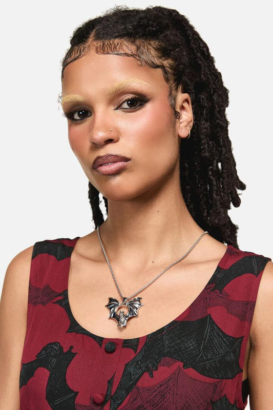 Image of Necklaces. Productname: Bat Necklace in Silver colour by brand - Black Friday
