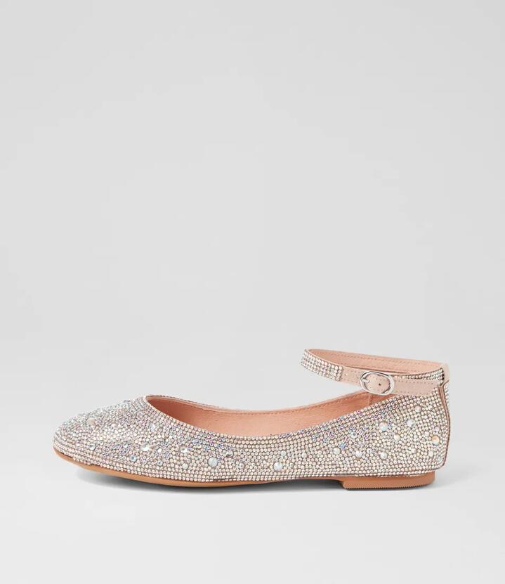 Image of Footwear. Productname: Betinna Silver Jewels Ballet Flats in SILVER colour by brand - MOLLINI