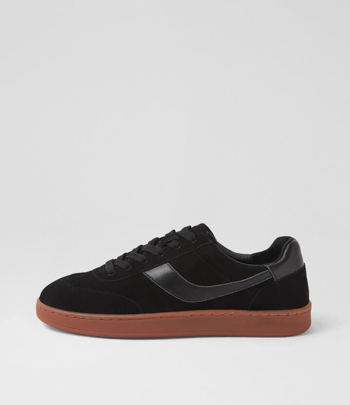 Image of Sneakers. Productname: Querlah Black Multi Suede Sneakers in BLACK MULTI colour by brand - MIDAS