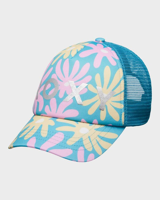 Image of Hats. Productname: Roxy Girls 8-16 Honey Coconut Cap Coastal Shade Flipper - in Coastal Shade Flipper colour by brand - Roxy