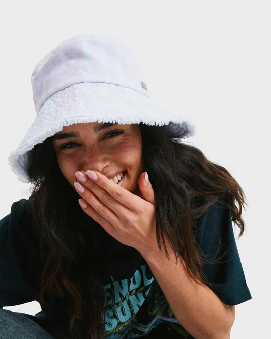 Image of Accessories. Productname: Roxy - Womens Jumping Star Hat - Pink Tule Tropical Tie Dye - in Pink Tule Tropical Tie Dye colour by brand - Roxy