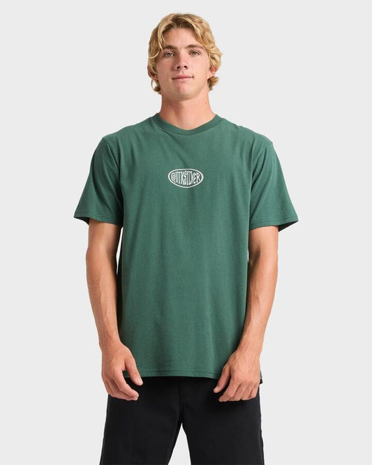 Image of T-Shirts. Productname: Quiksilver Mens Hypnosis T-Shirt Trekking Green - in Trekking Green colour by brand - Quiksilver