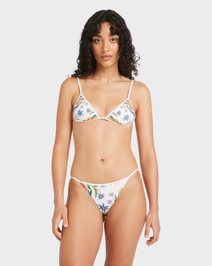 Image of Swimwear. Productname: RVCA - Womens Mel G Medium Bikini Bottom - Antique White - in Antique White colour by brand - RVCA