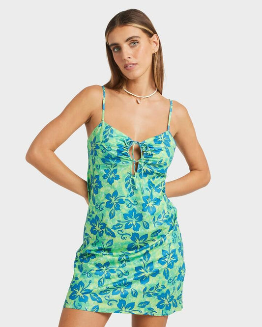 Image of Dresses. Productname: Billabong - Womens Lime Crush Midi Dress - Limeade - in Limeade colour by brand - Billabong