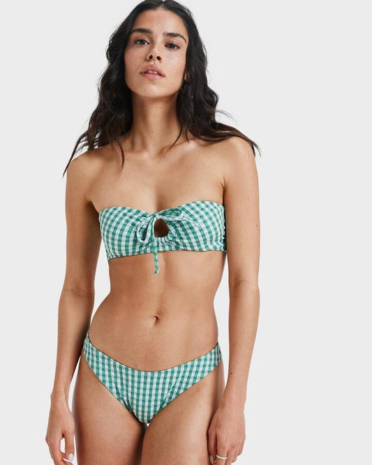 Image of Swimwear. Product name - Roxy Womens Kiawe Bikini Bottom Deep Grass Green in Deep Grass Green colour by brand - Roxy
